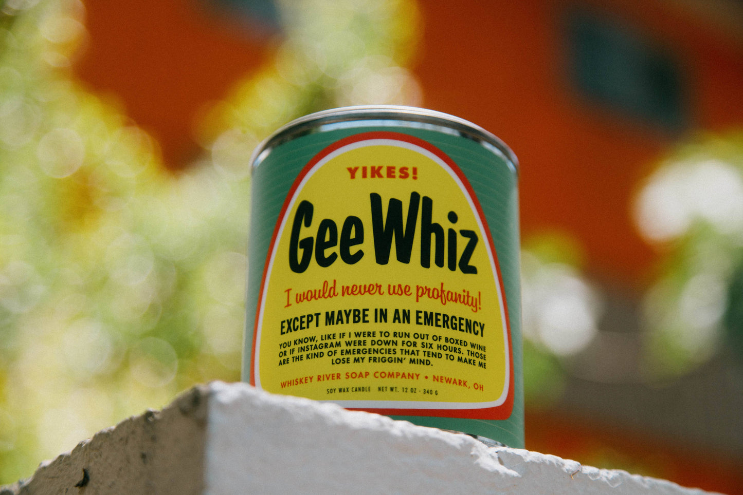 Gee Whiz Anti-Cursing Paint Can Candle | Funny Candle
