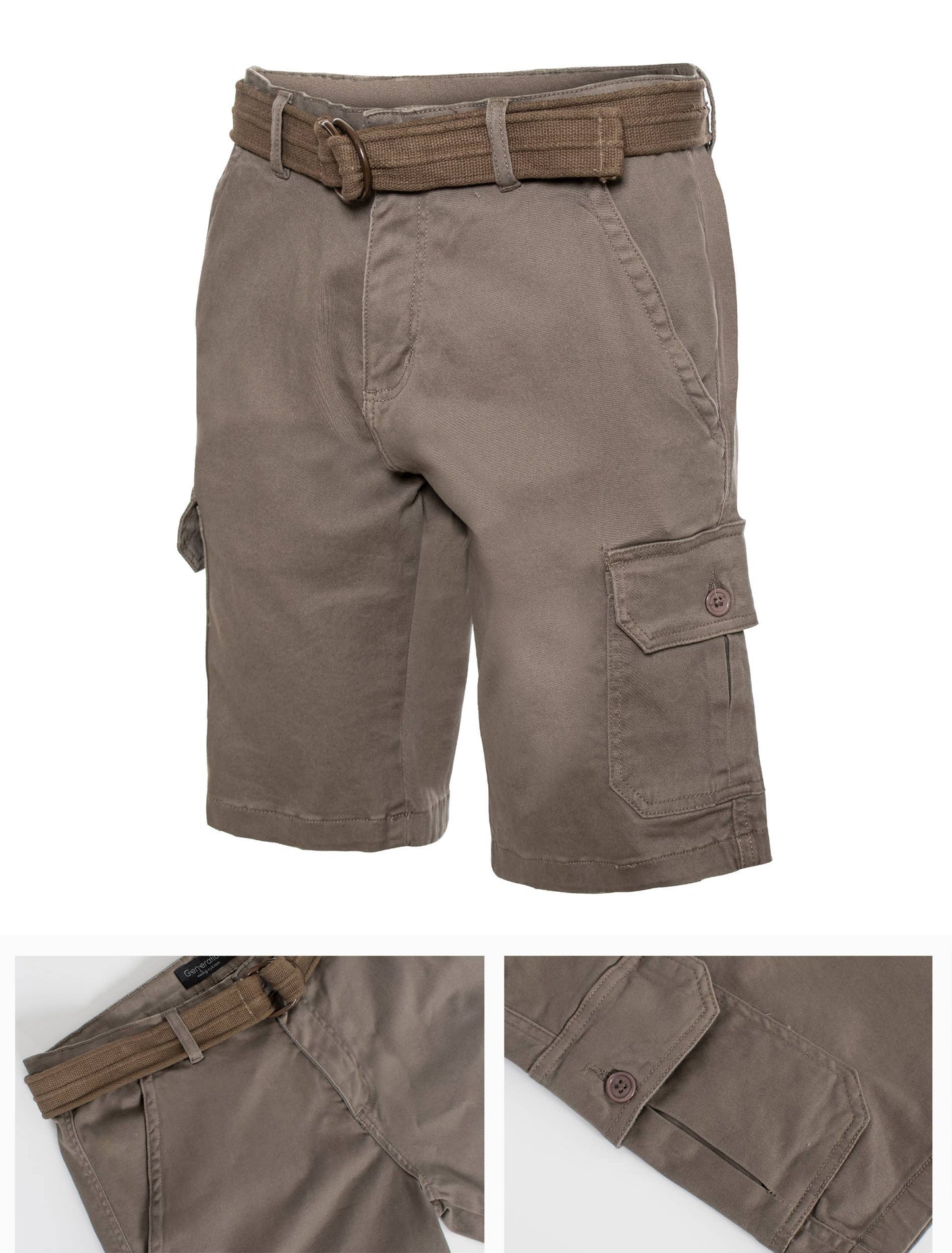 Men's Cargo Shorts With Belt