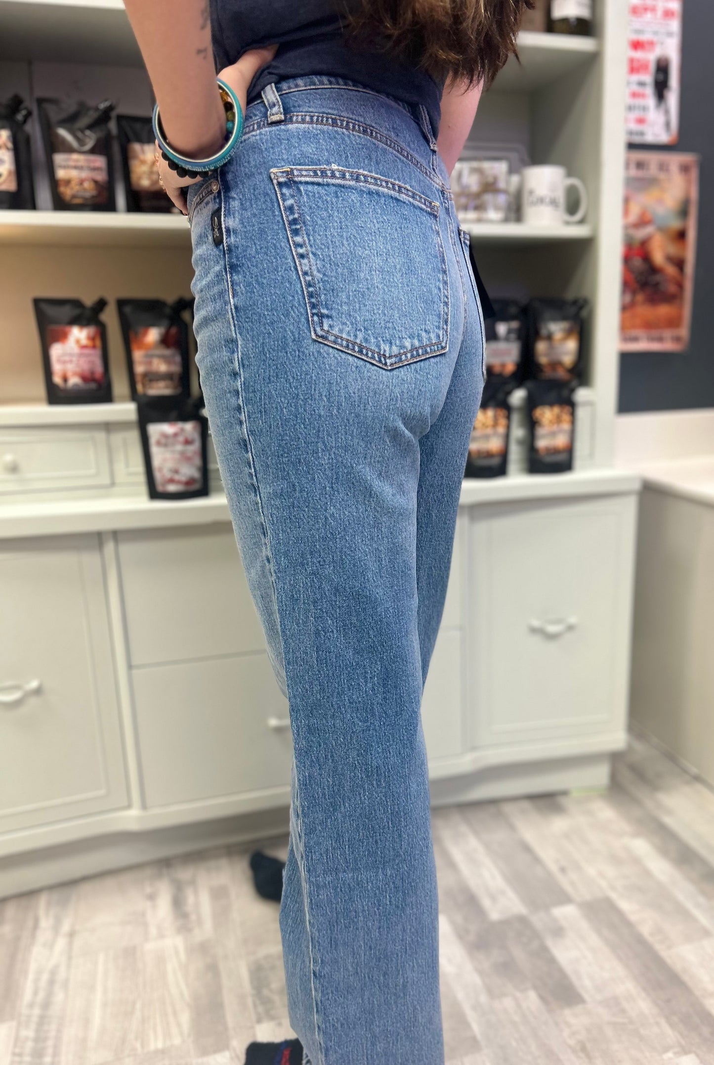 Highly Desirable High Rise Trouser Dad Jean