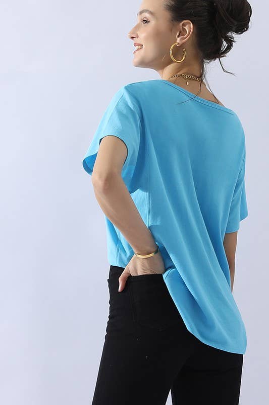Loose Fit Round Neck Top