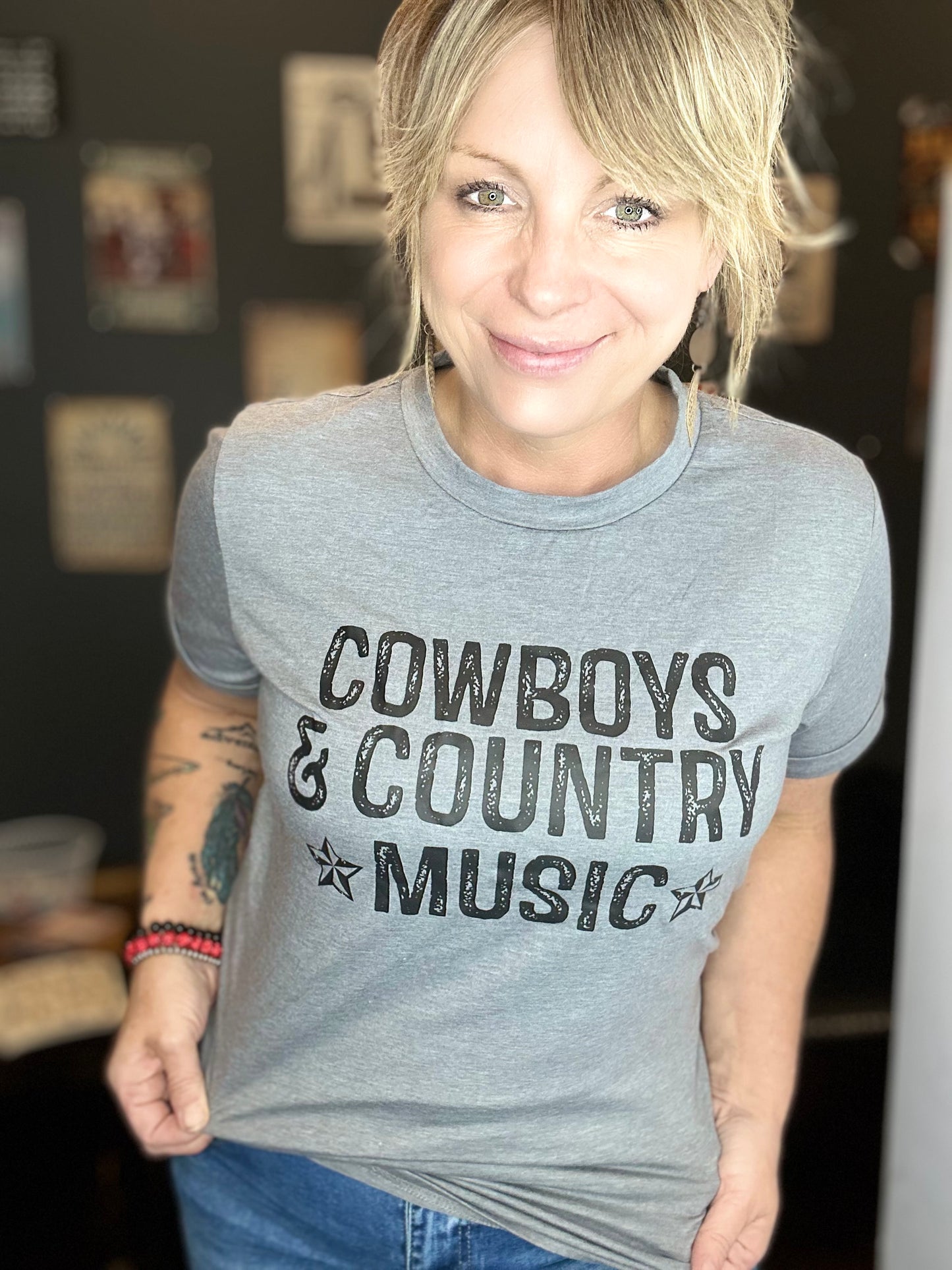 Cowboys Country Music Graphic Tee