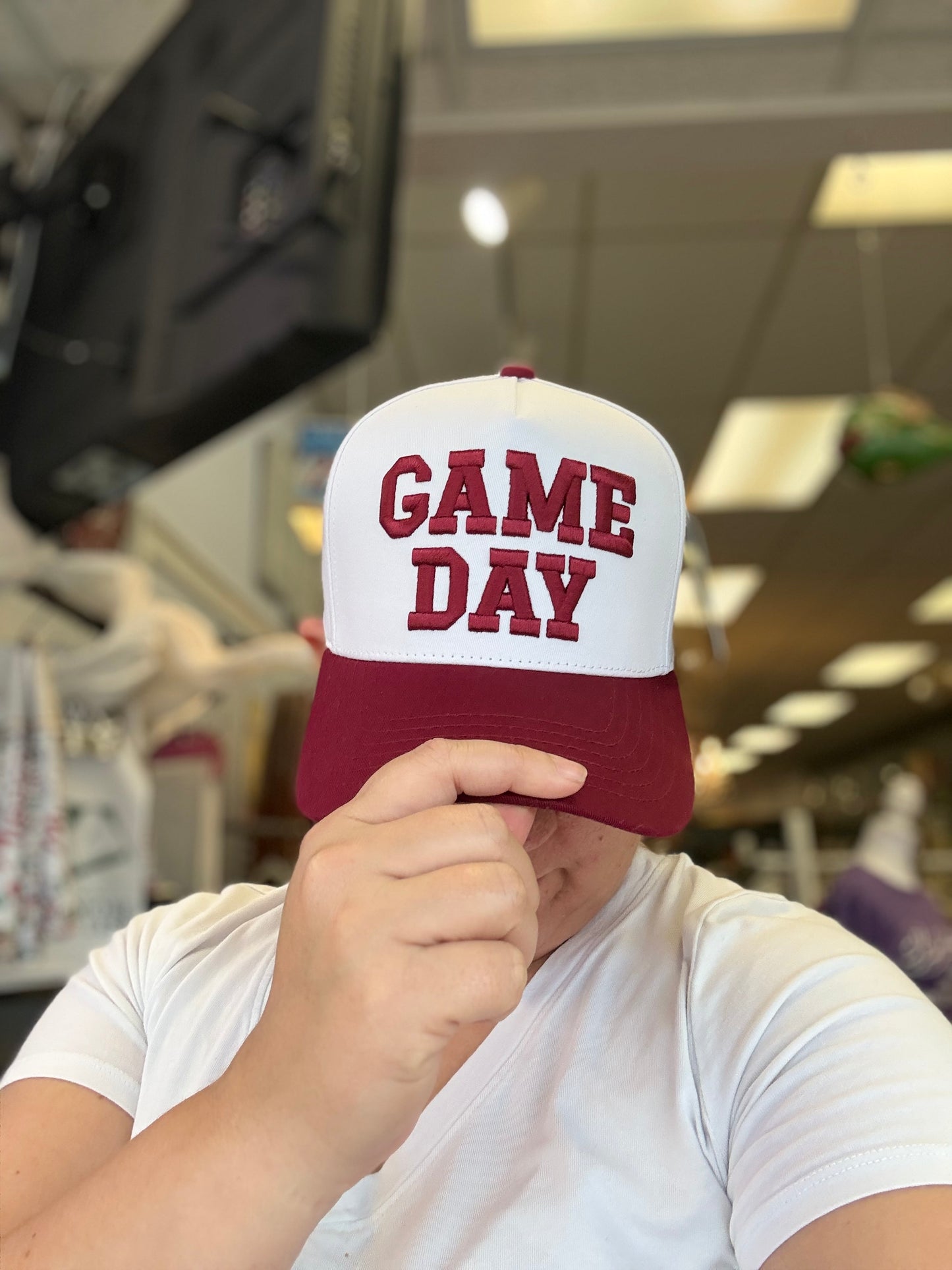 Vintage Patch Hat - Game Day (Red/White)