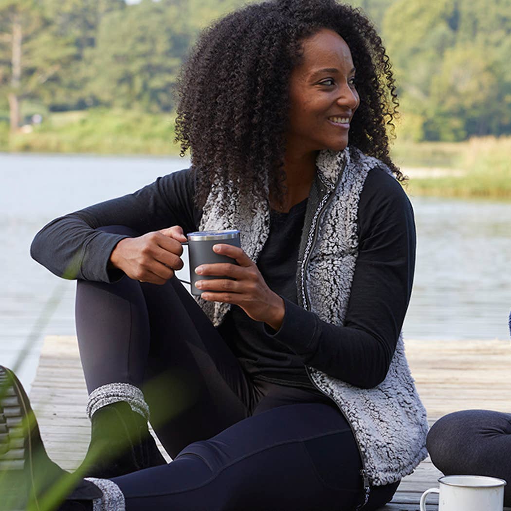 Full Zip Sherpa Vest