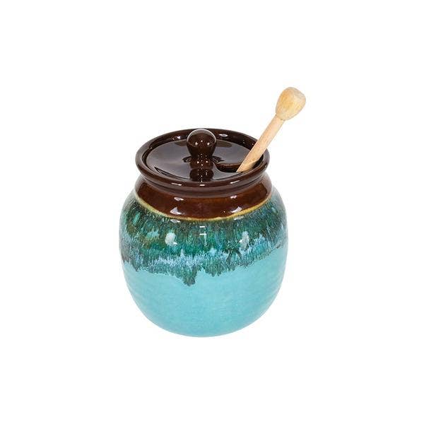 Honey Pot with Honey Stick