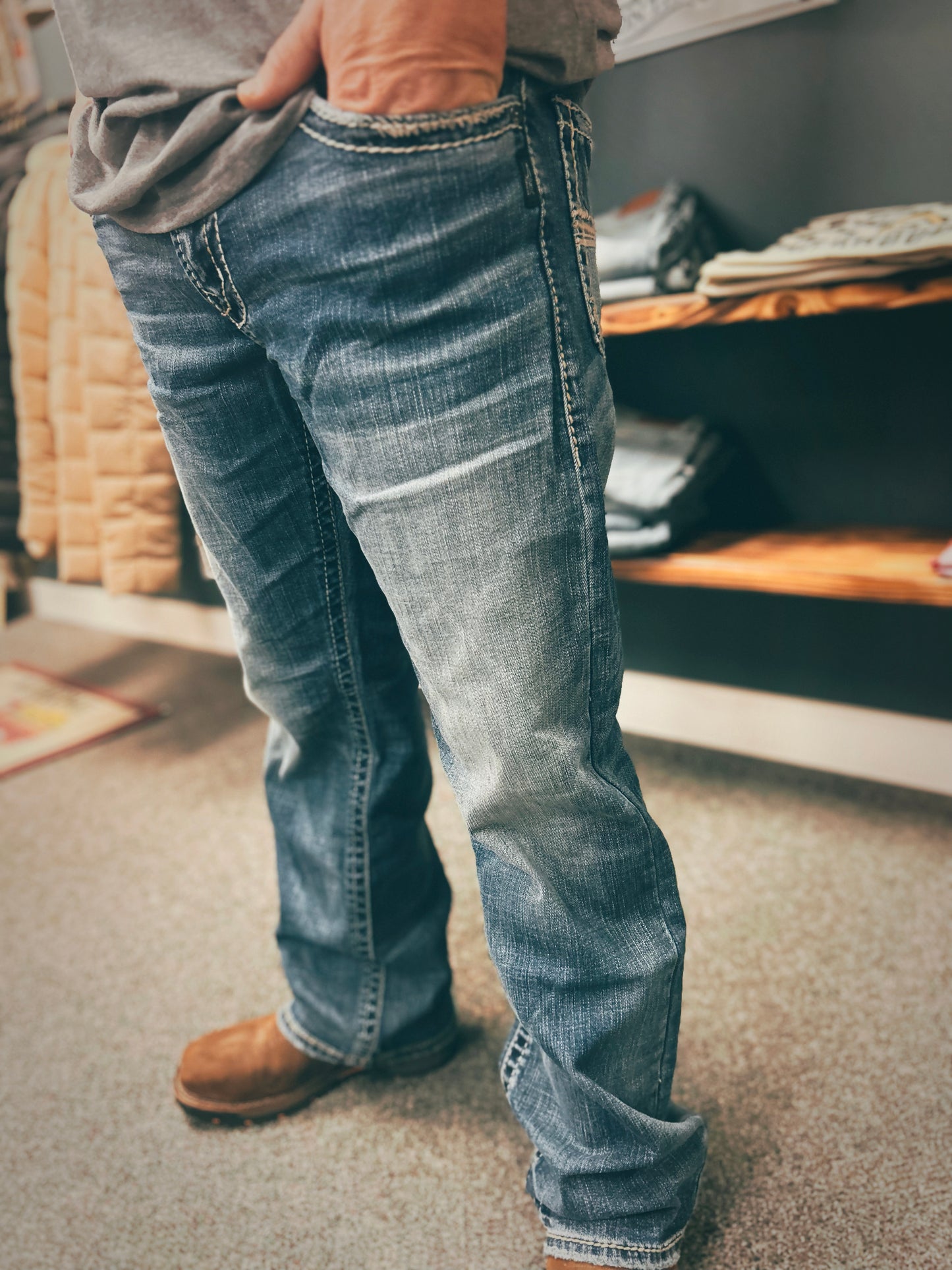 Zac Silver Relaxed Fit Denim