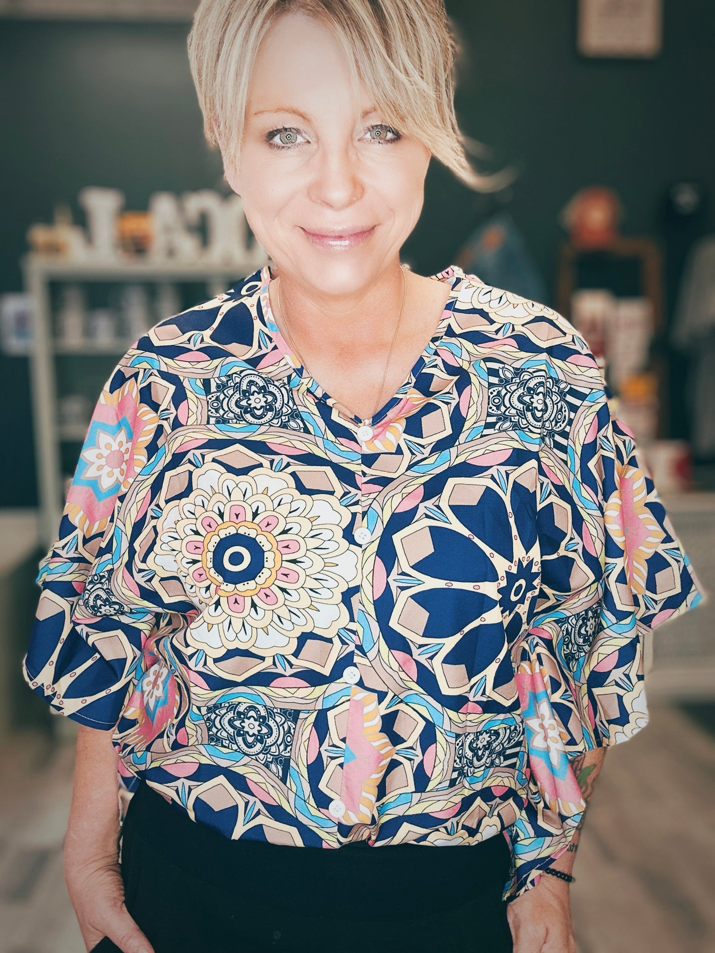 V-Neck Summer Chic Elegant Blouse