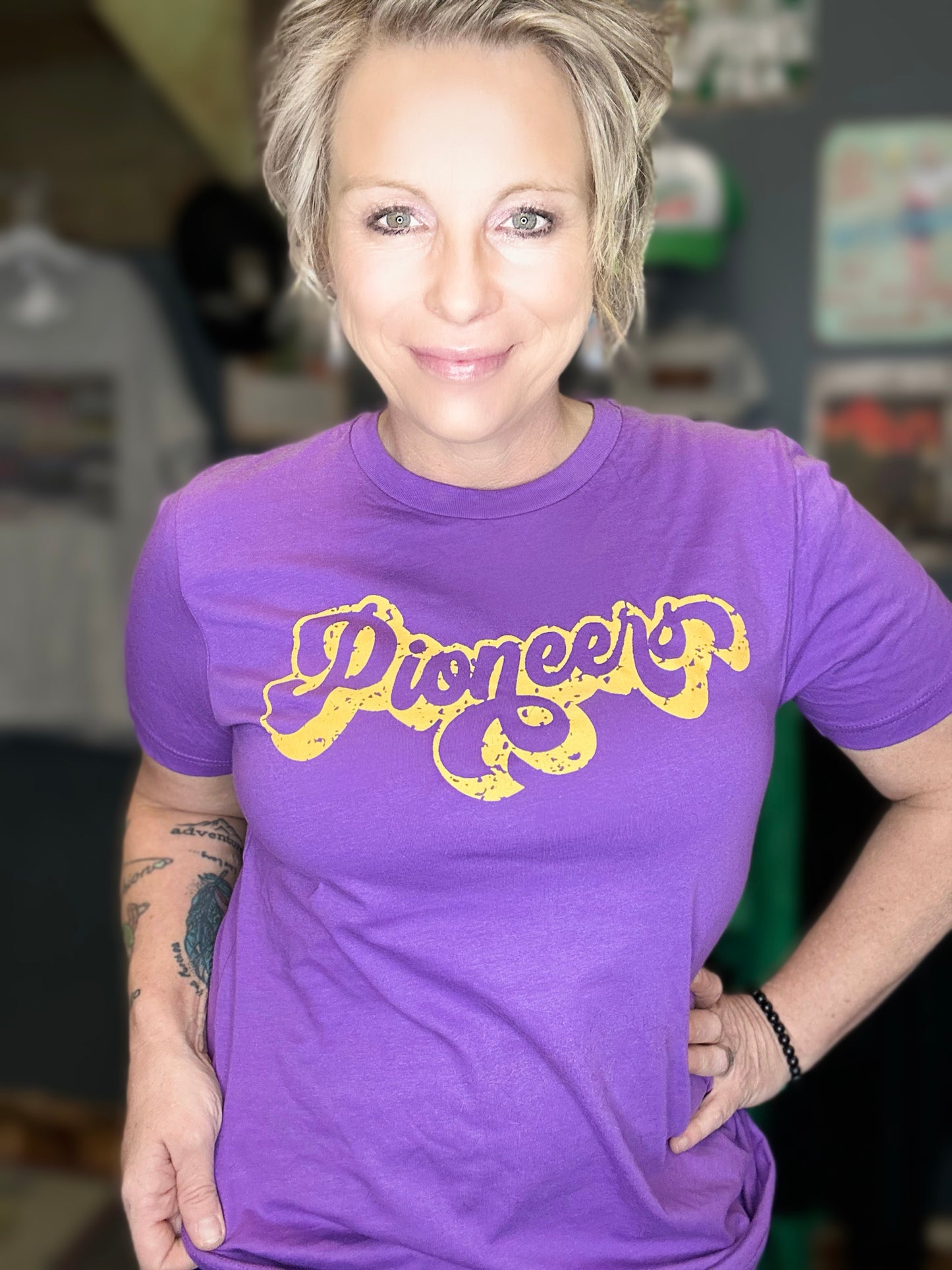 Pioneer Retro Script Tee