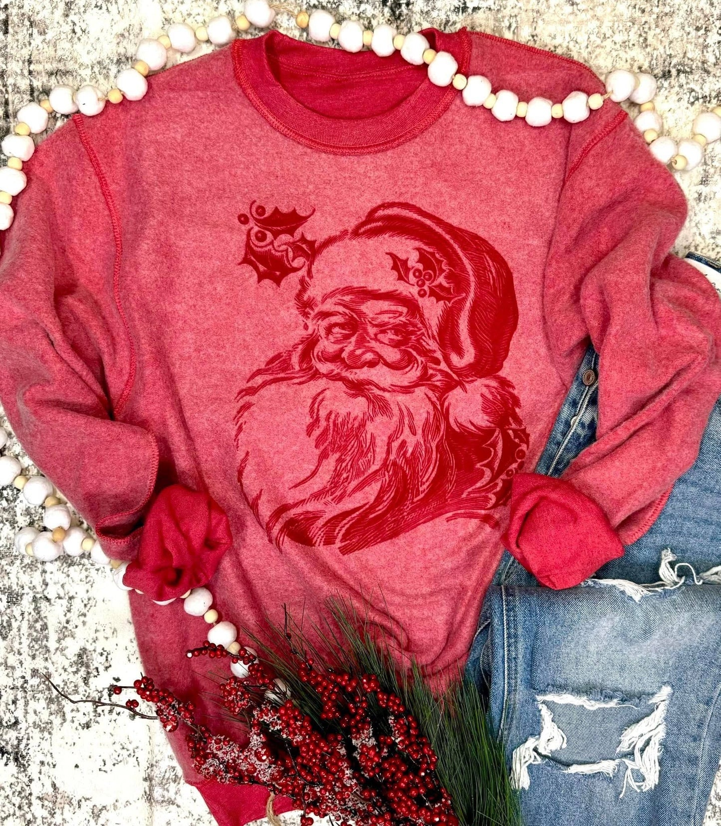 Inside out Santa Sweatshirt