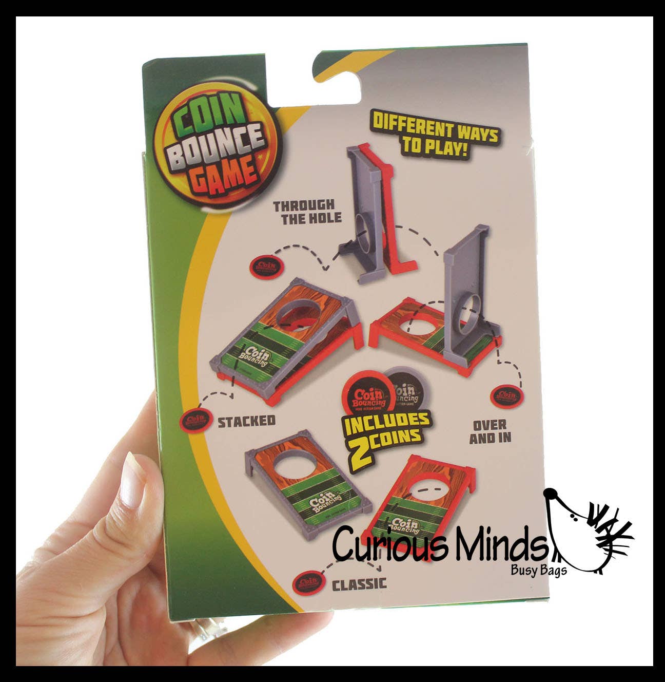 Mini Finger Flick Cornhole Tabletop Sports Coin Toss Game -