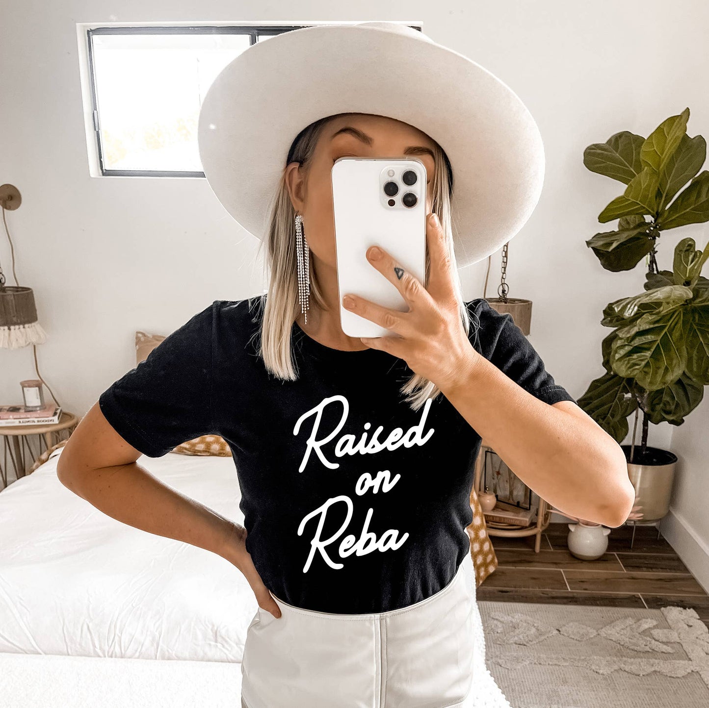 Raised on REBA Graphic Tee Shirt, 90s Country, Western Tee