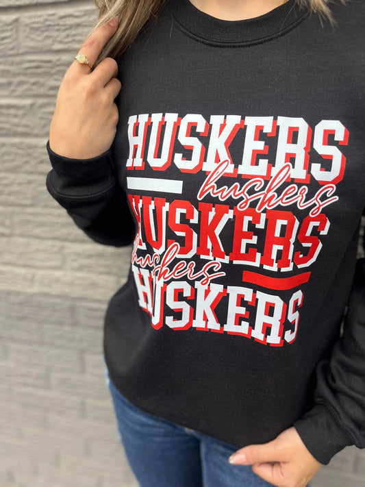 Repeating Layer Nebraska Sweatshirt