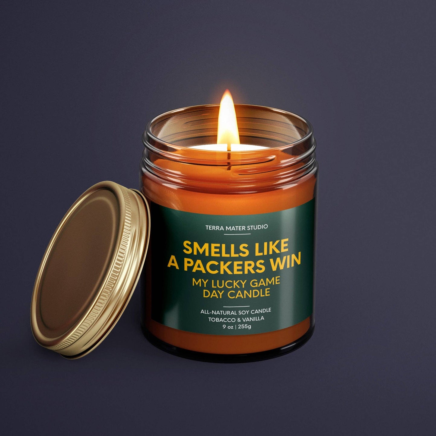 Smells Like A Packers Win | Green Bay Lucky Game Day Candle | Soy Wax Candle