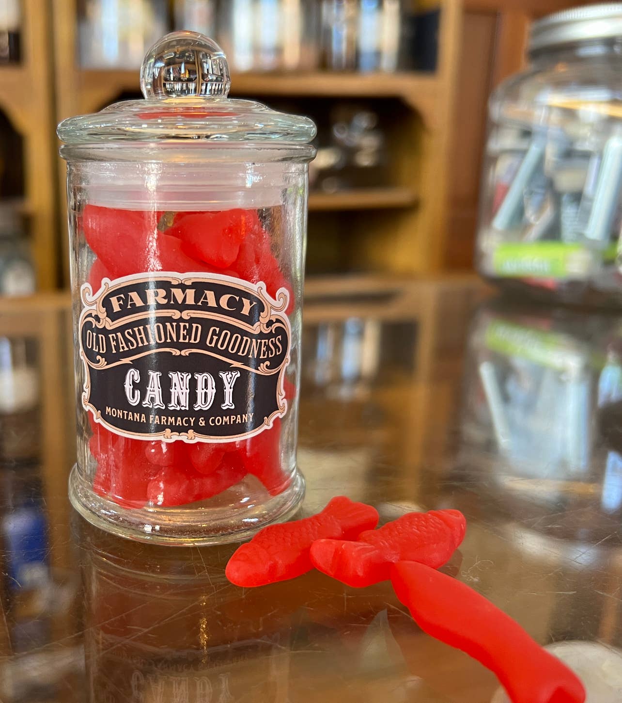 Old Fashioned Jar Swedish Little Red Fish Candy