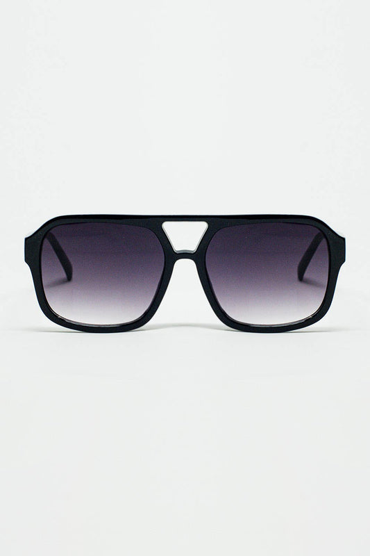 70´s Aviator Sunglasses In Black