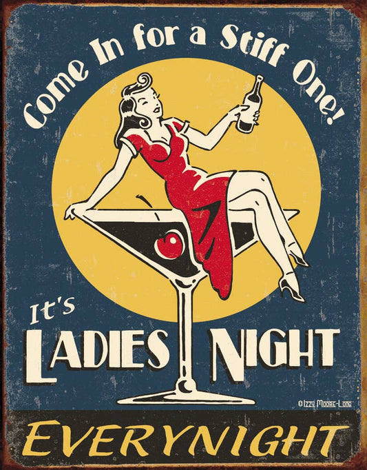 Ladies Night Tin Sign