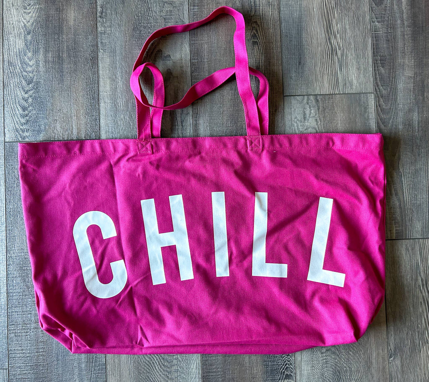 CHILL Oversized Lightweight Canvas Tote Bag