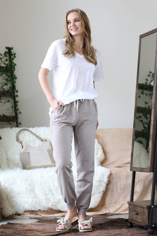 Short Sleeve Boyfriend  V Neck Tee