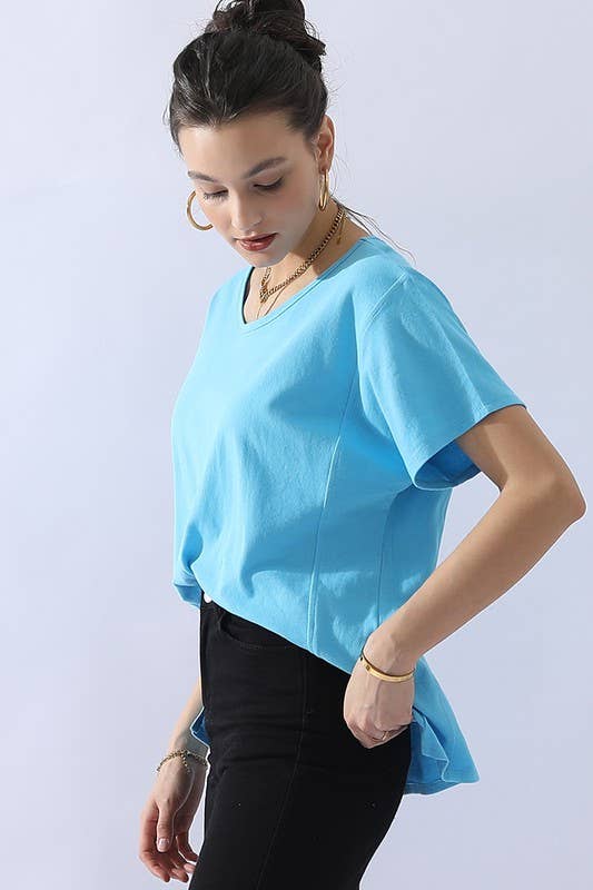 Loose Fit Round Neck Top