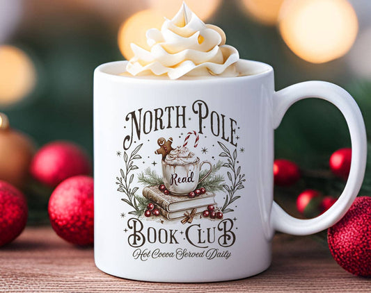 North Pole Book Club - Christmas Coffee Mug