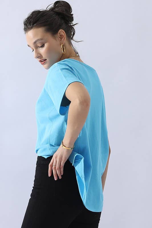 Loose Fit Round Neck Top