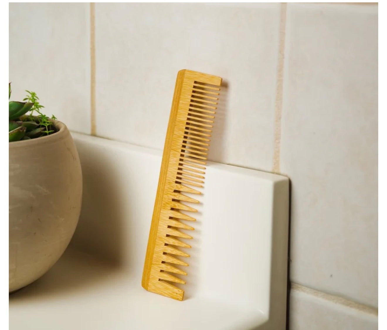 Bamboo Dual Pocket Comb