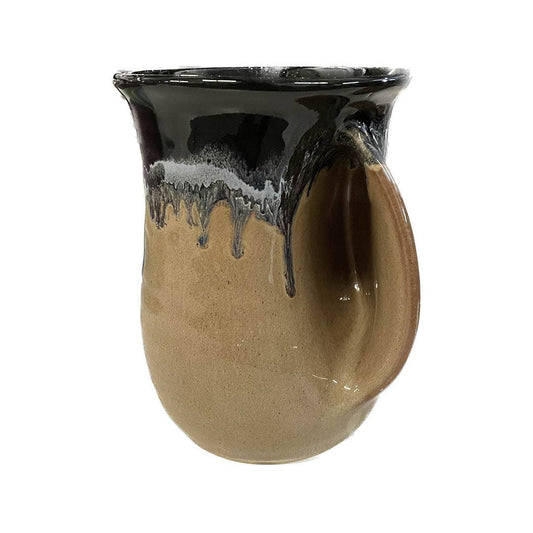 The Original Handwarmer Mug - Brown and Black RIGHT HAND