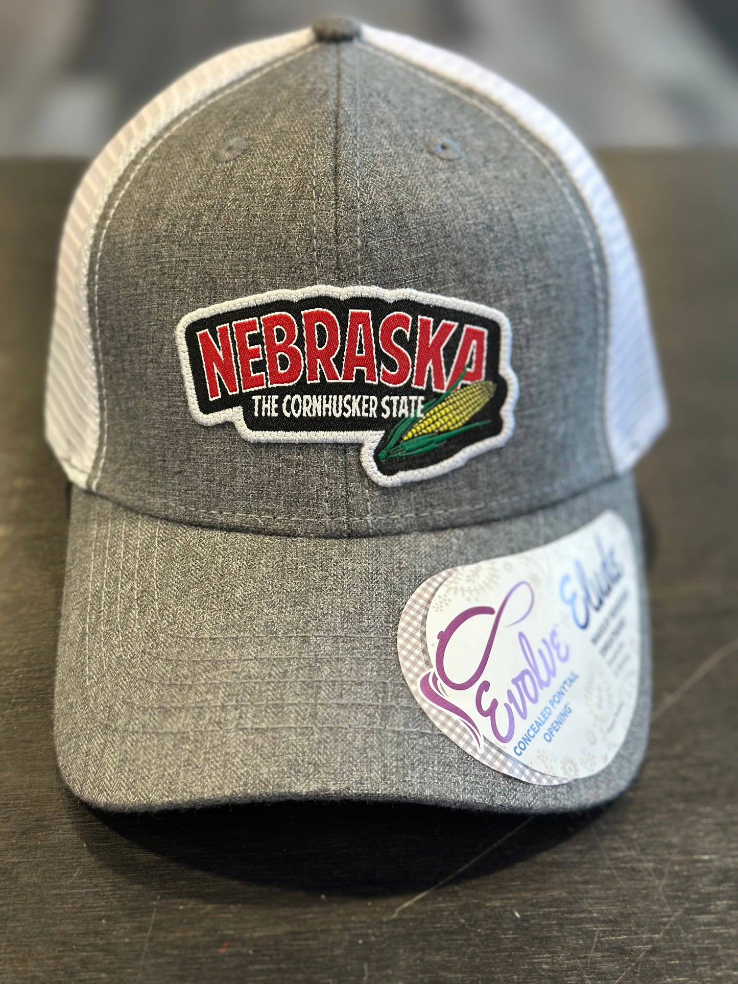 Nebraska The Cornhusker State Ladies Ponytail Hat