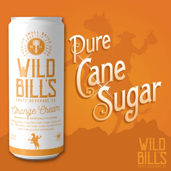 Orange Cream - Premium Cane Sugar Soda