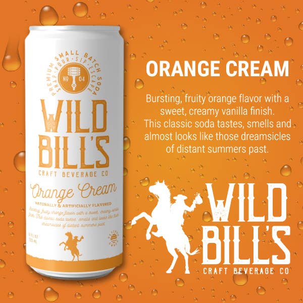 Orange Cream - Premium Cane Sugar Soda