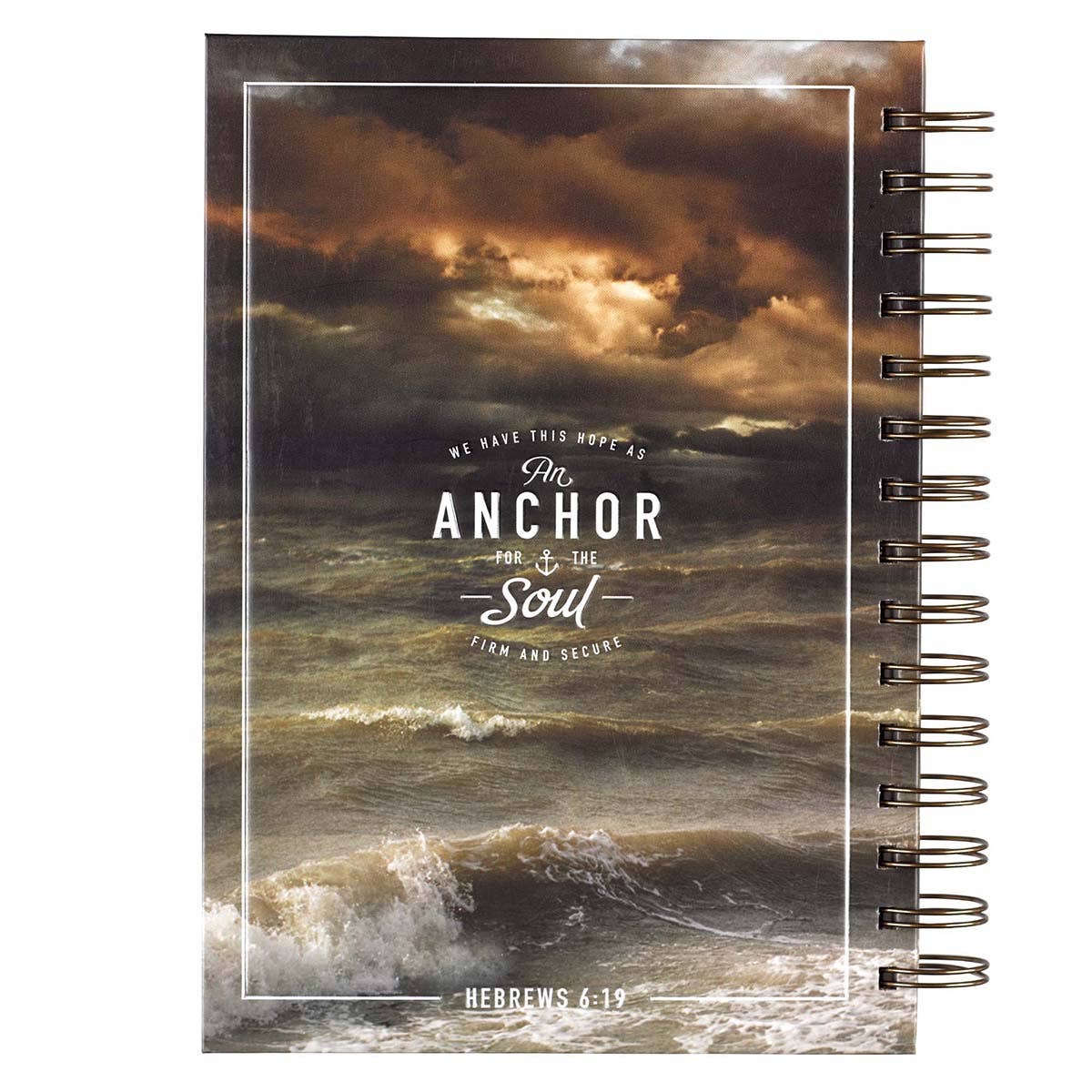 Anchor For The Soul Large Wirebound Journal