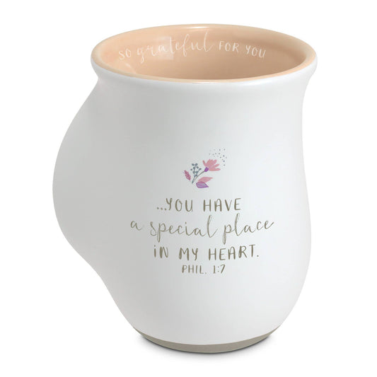 Handwarmer Mug So Grateful White 18Oz