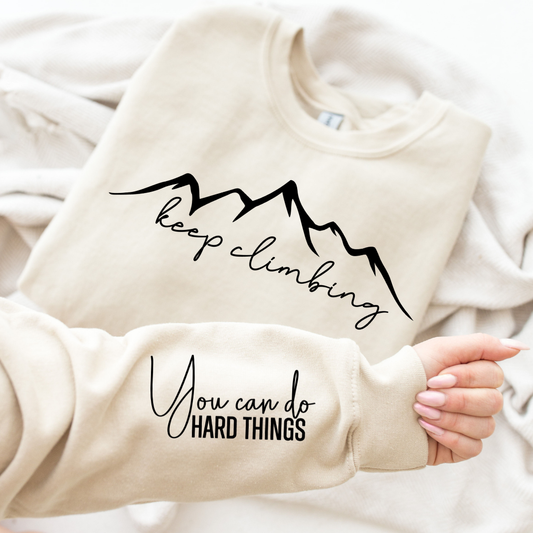 Keep Climbing Graphic Sweatshirt