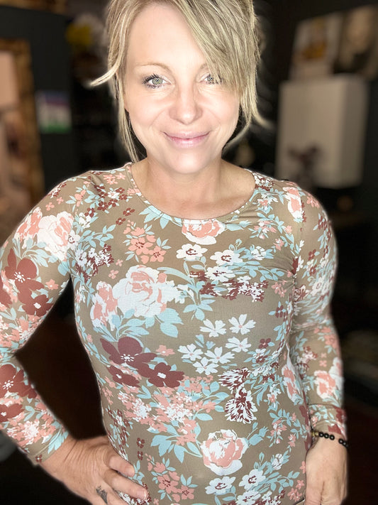 Fiona Floral Mesh Top | S-XL