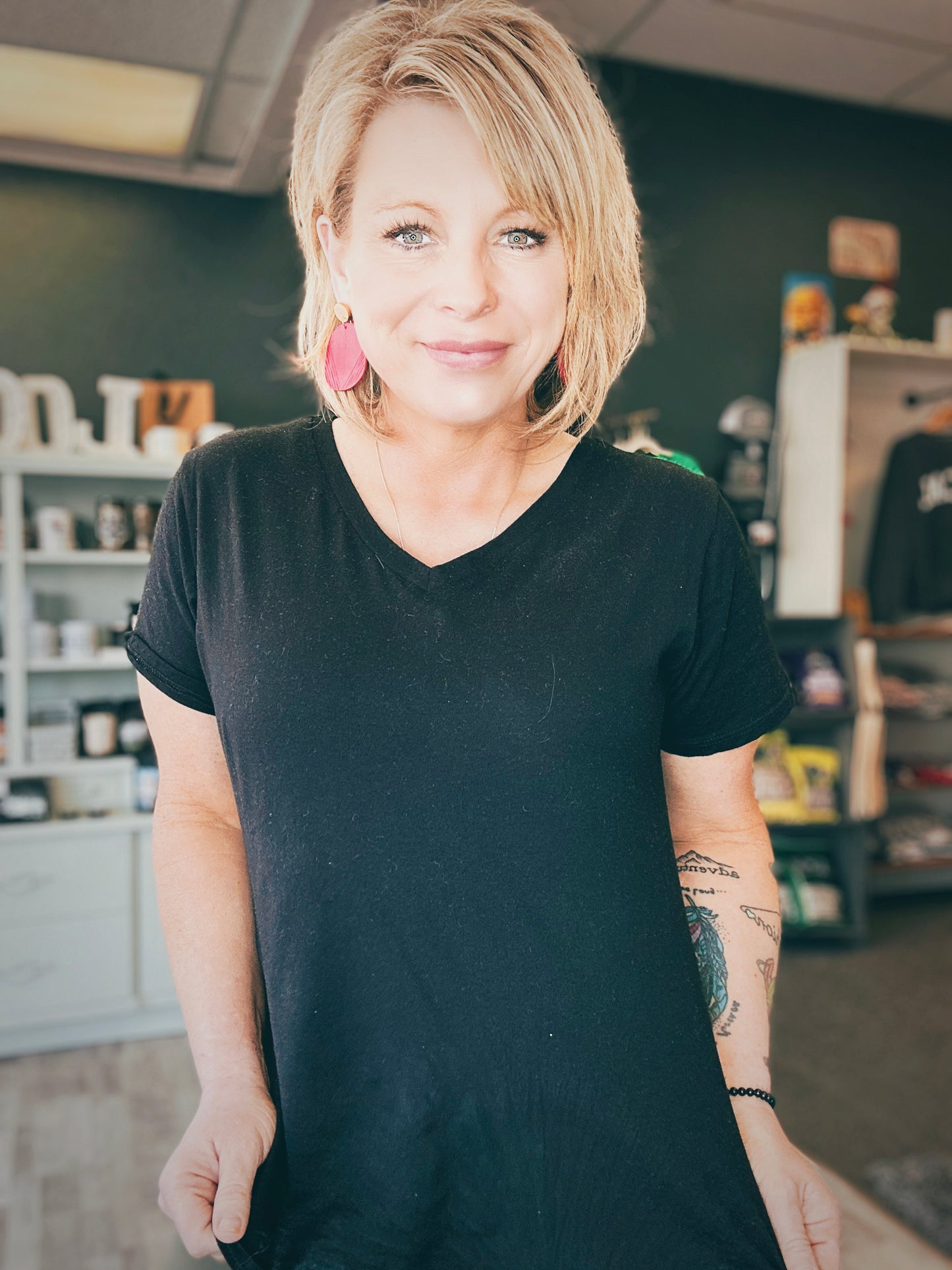 Boyfriend Tee In Black & Mocha
