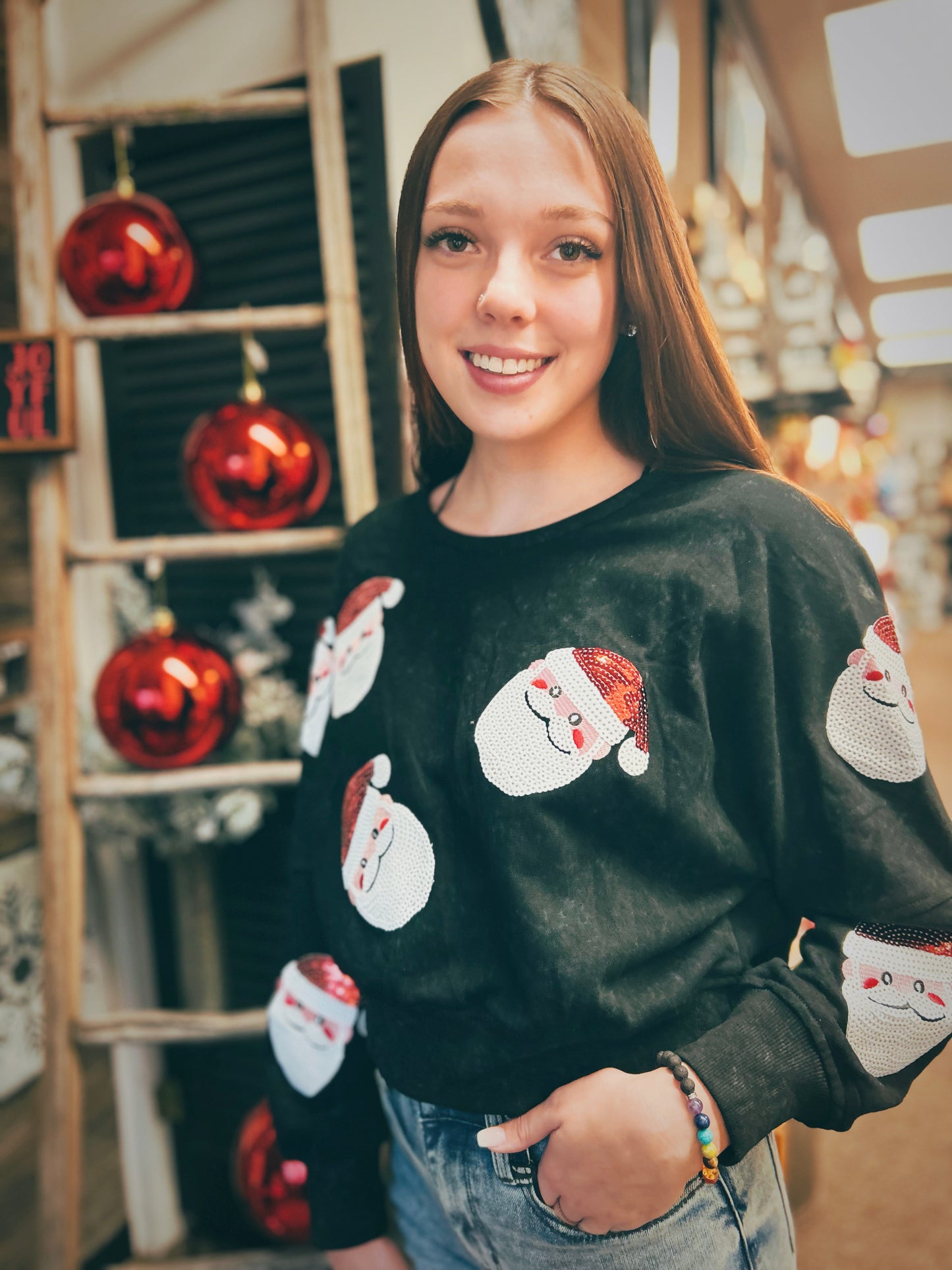 Vintage Black Cropped Open Back Sweatshirt is