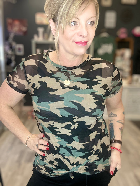 CAMO MESH TOP