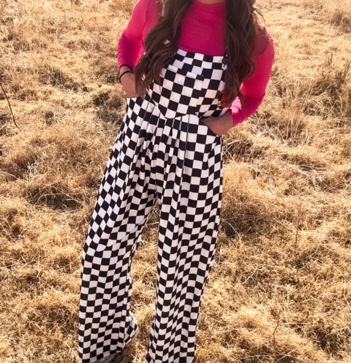 Checkered Overalls