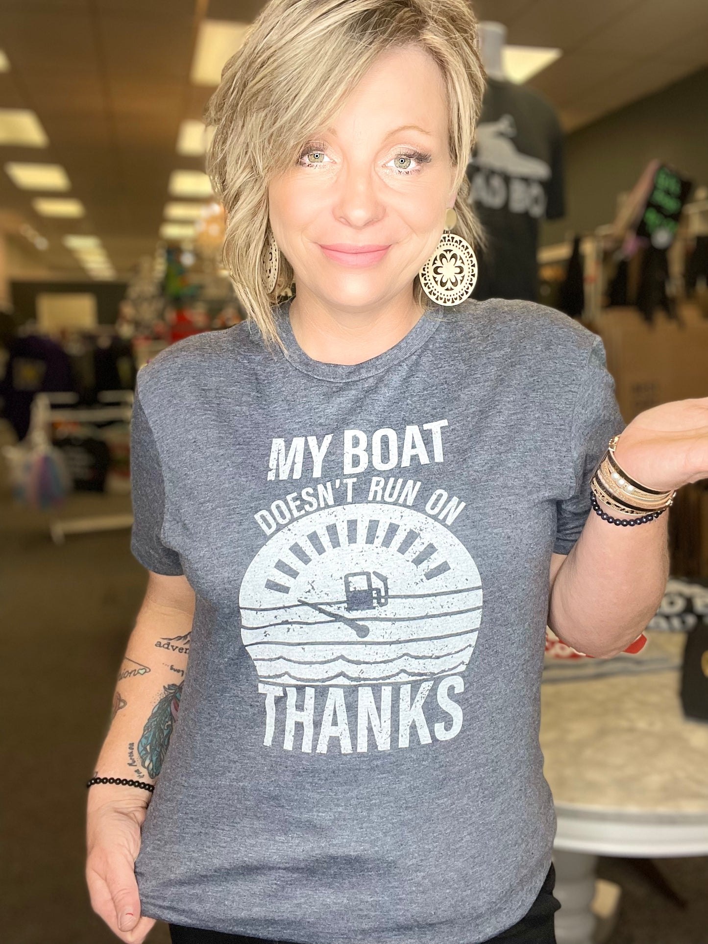 My Boat Doesn’t Run In Thanks Tee