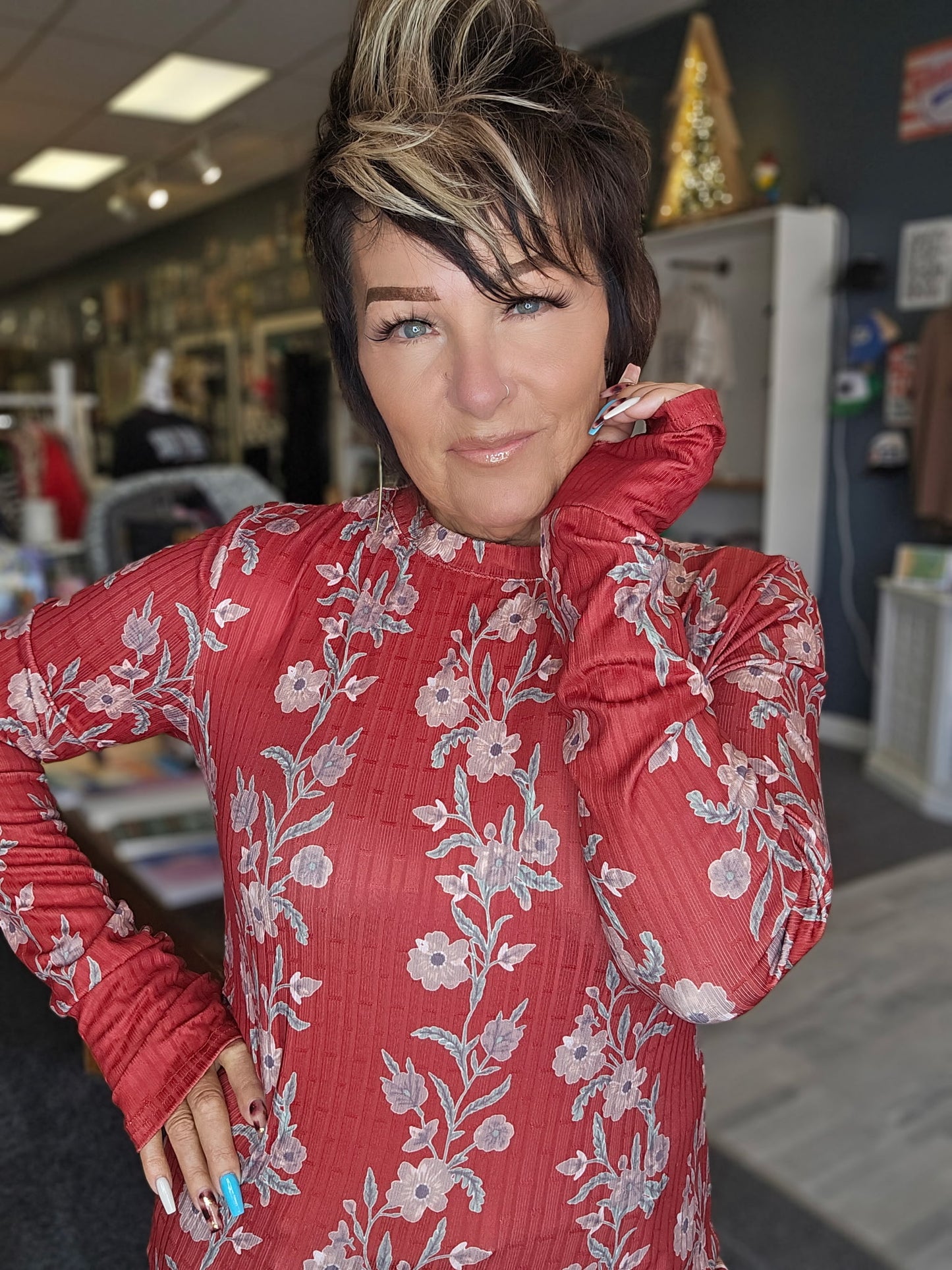 Floral Long Sleeve Top