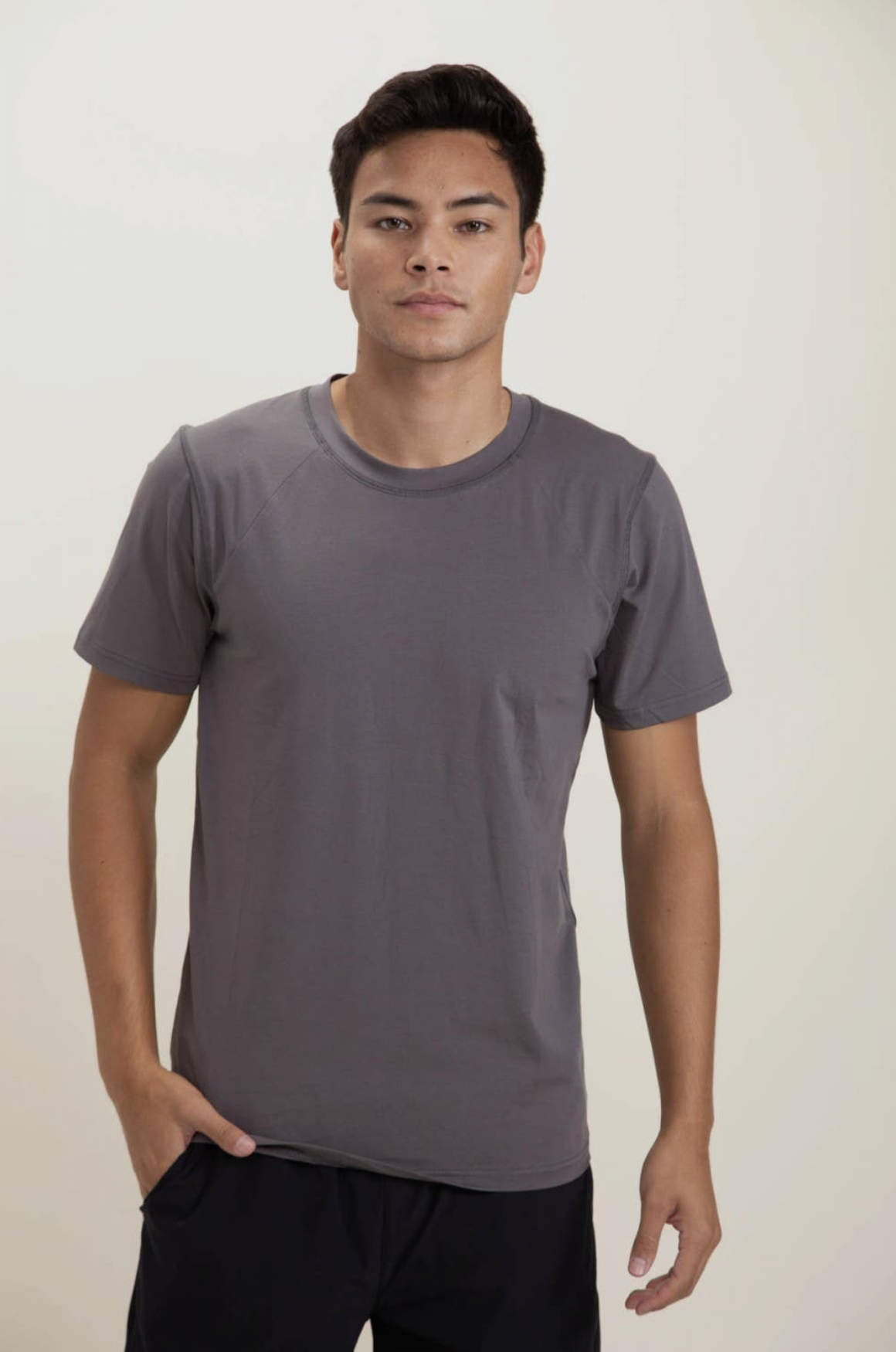 Classic Crew NeckTee In Charcoal