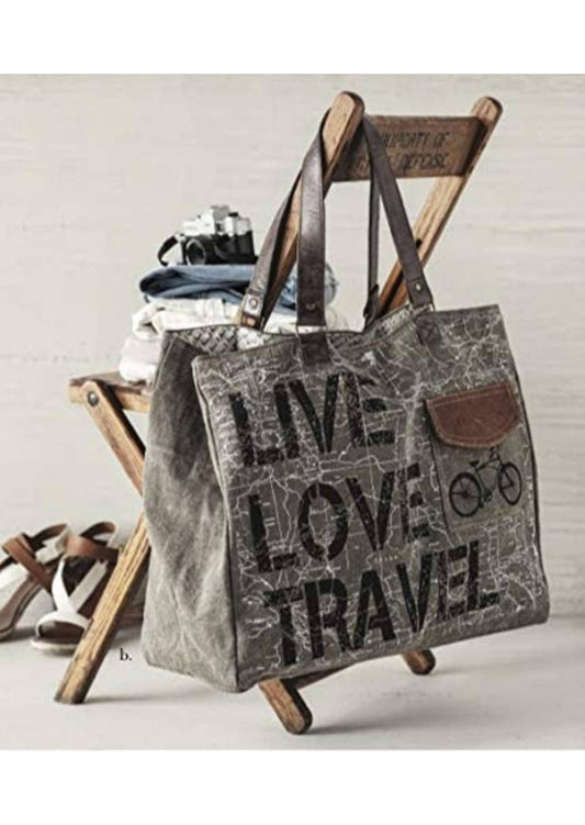Live Love Travel Up-Cycled Travel Weekender