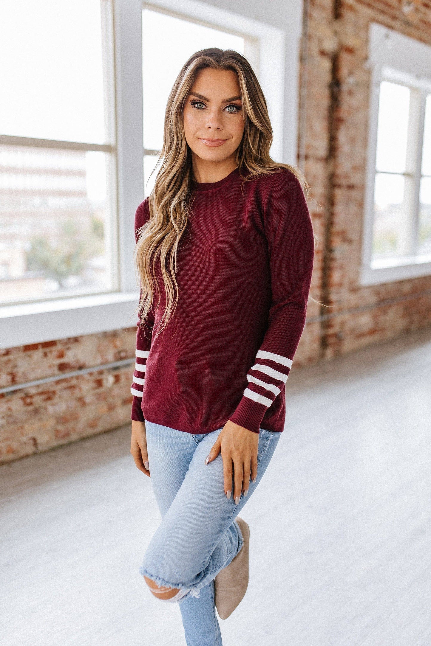 Emelia Crew Neck Knit Sweater