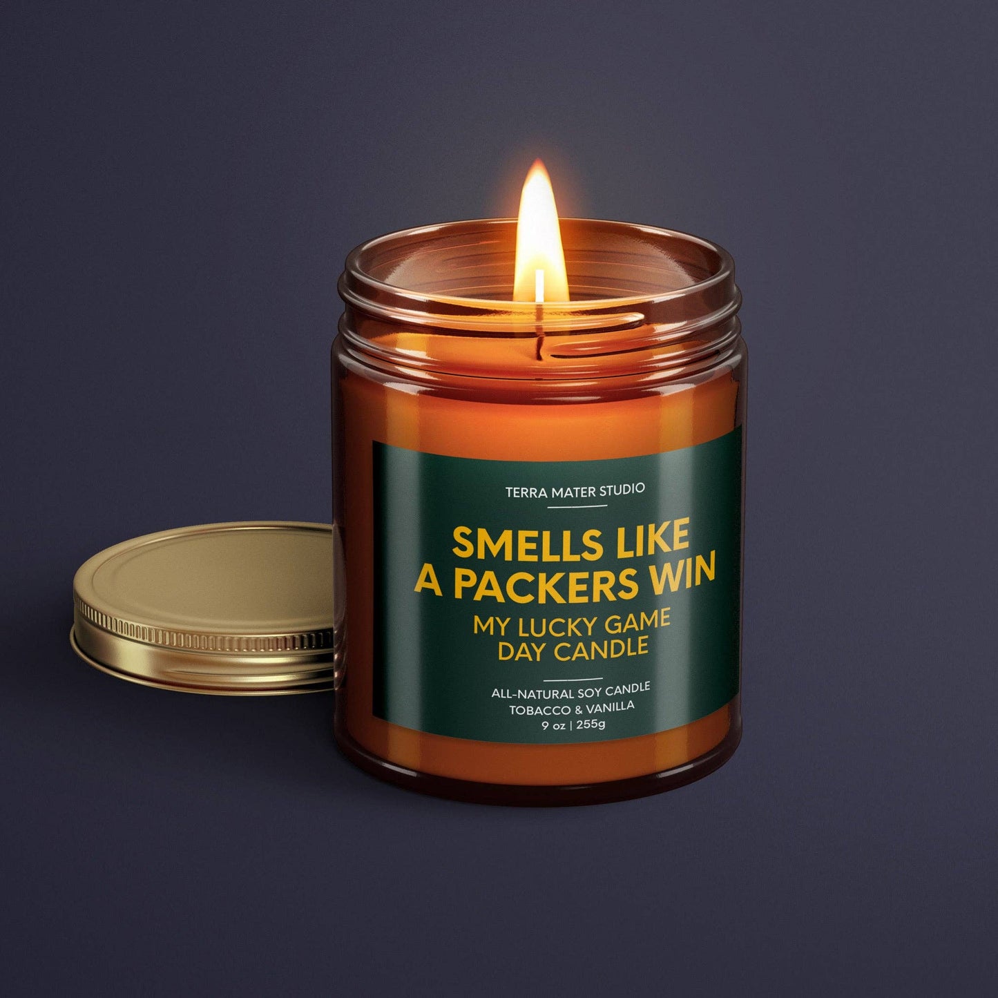 Smells Like A Packers Win | Green Bay Lucky Game Day Candle | Soy Wax Candle