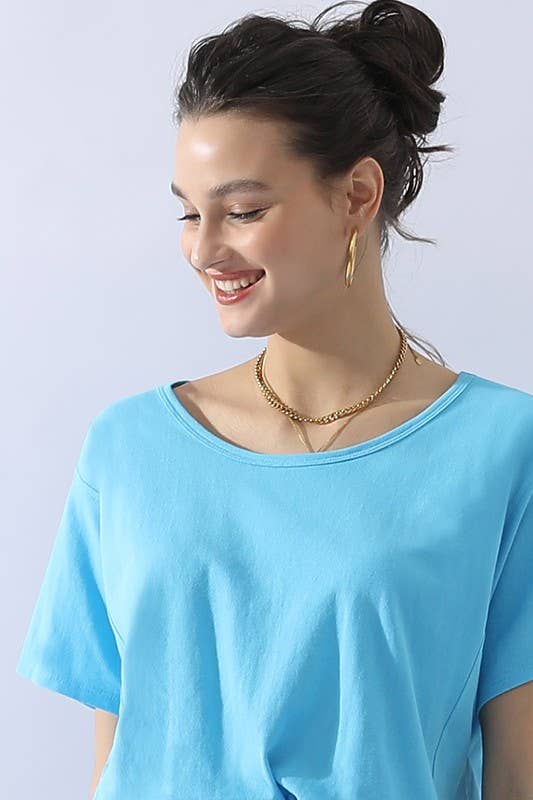 Loose Fit Round Neck Top