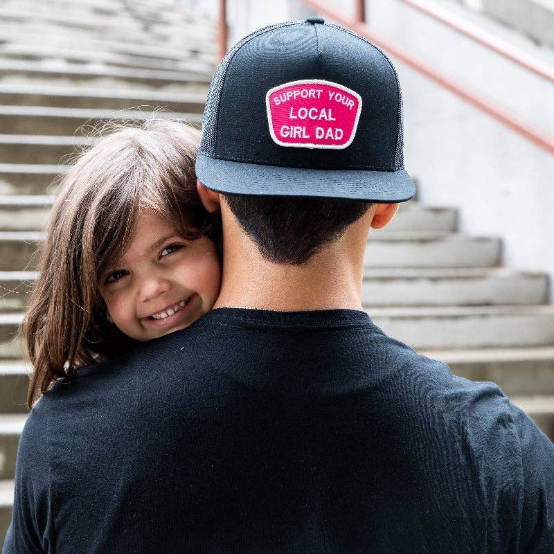 Support Your Local Girl Dad Flat Bill Hat