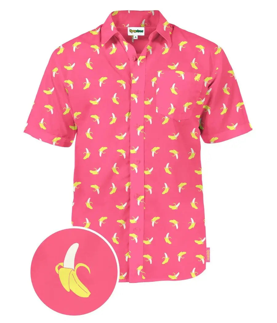 Pink Banana Hawaiian Shirt