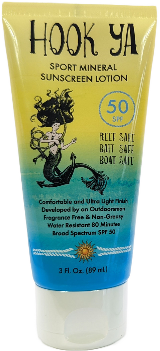 Sport Mineral Sunscreen SPF 50 Reef Safe Bait Safe Boat safe