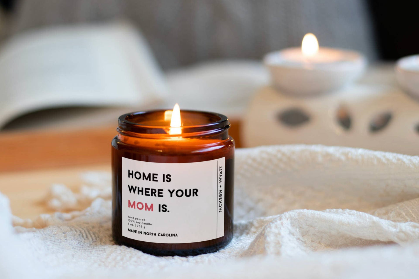 Mom Candle Mother's Day Gift Home is where your mom is