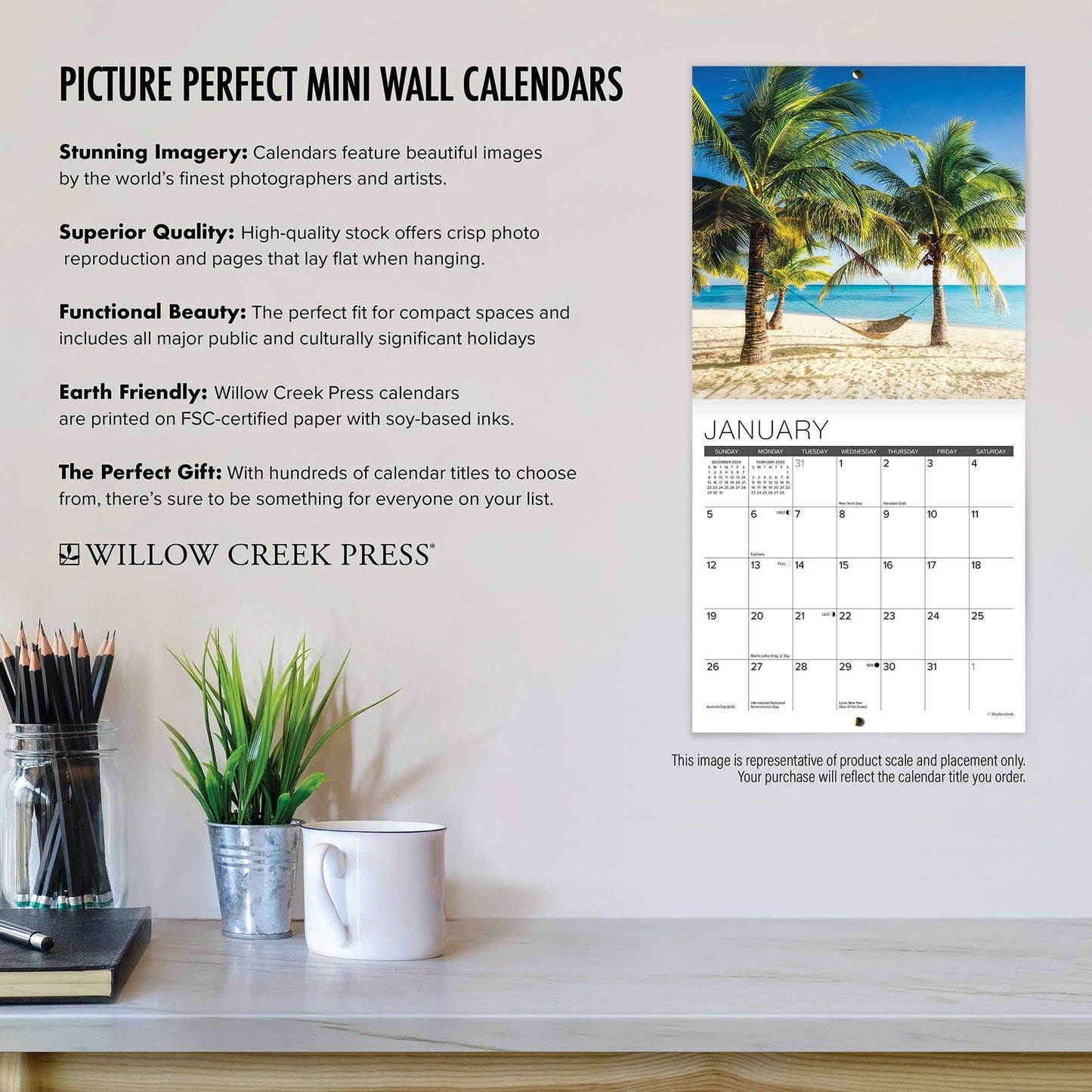 Sunsets Mini Wall Calendar