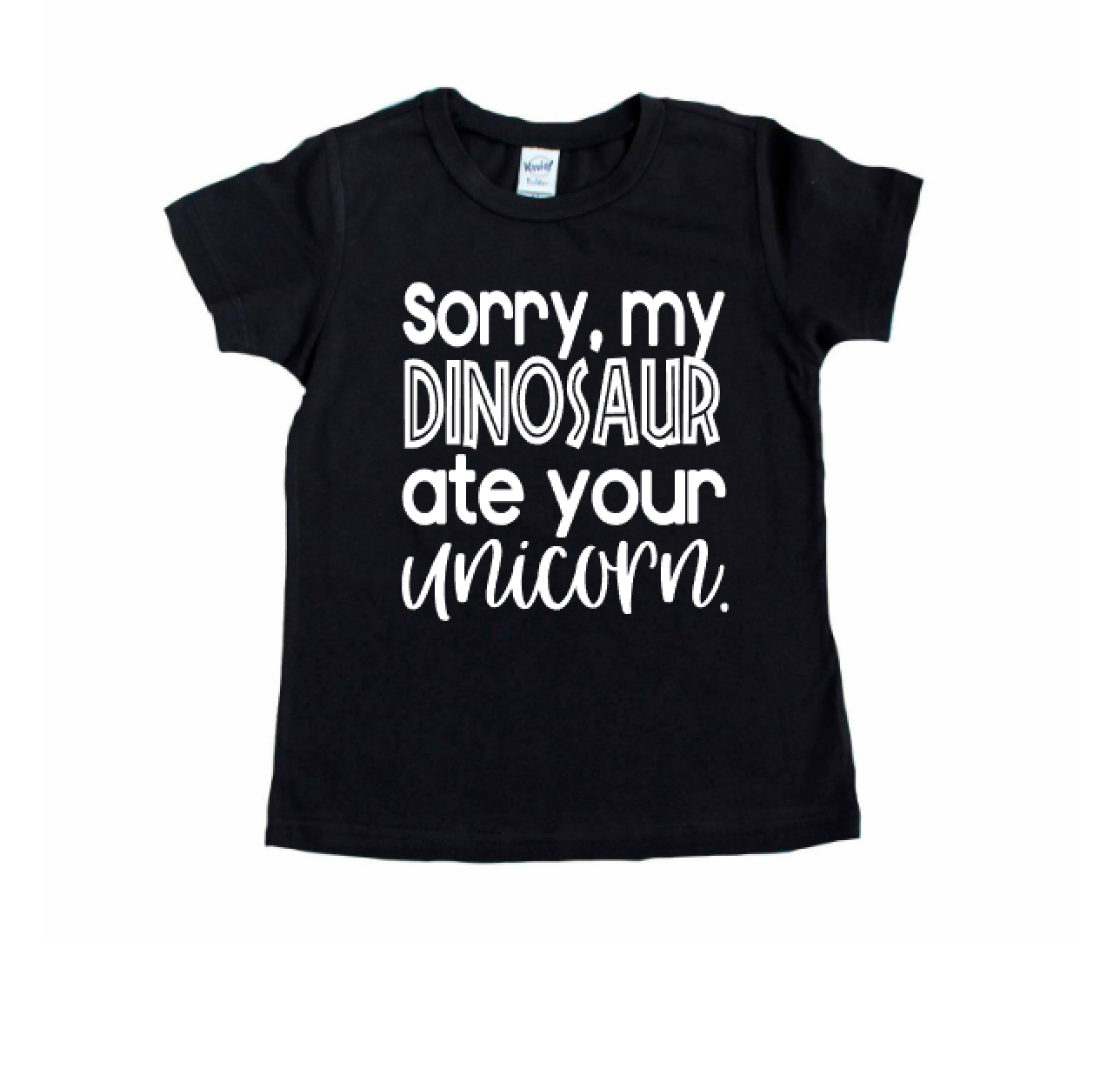 Sorry My Dinosaur Ate Your Unicorn- Kids Graphic Tee